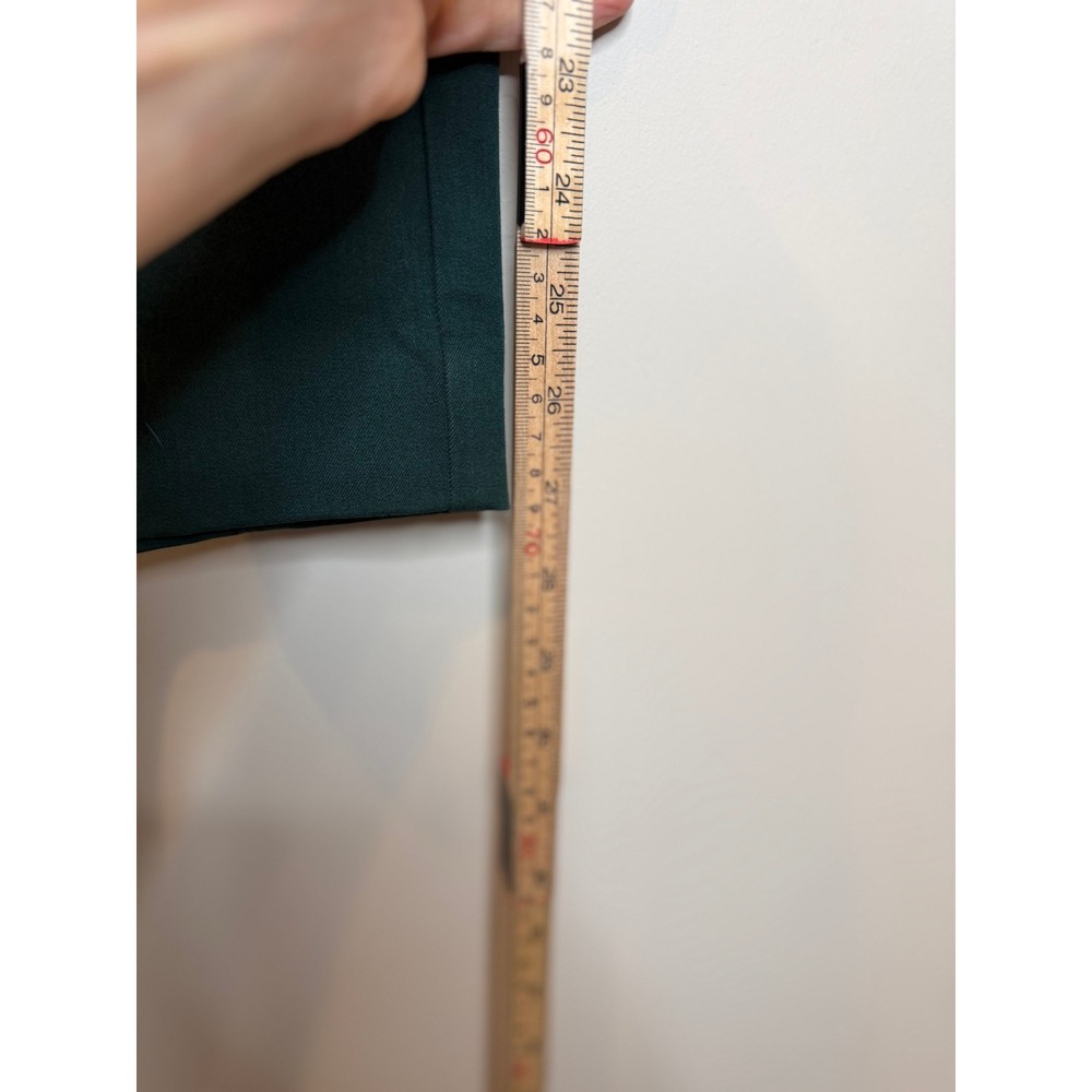 Anthropologie The Essential Slim Pants Forest Green Professional Trousers Size 4 - Picture 6 of 9